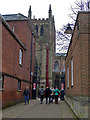 SO5039 : The 'Weeping Window' from Church Street by Chris Allen
