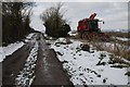 Snowy track and bridleway