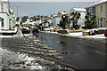 Avenue Road, Torquay, in the snow