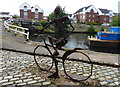 Cycling sculpture in Blackburn