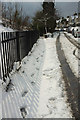 Sanford Road, Torquay, in the snow