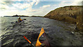 NM2819 : Paddling round the west side of Eilean nam Muc by Andy Waddington