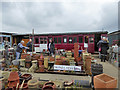 A yard at Battlesbridge Antiques Centre