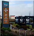 Information board outside the Llanwern Bull, Newport