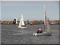 SD3317 : Sailing on Marine Lake, Southport by Graham Robson