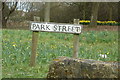 TQ3508 : Park Street sign by Geographer