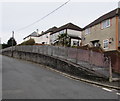 Elevated pavement on the north side of Llwyncrwn Road, Beddau