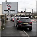 Crossroads directions sign, Llantrisant Road, Beddau