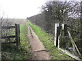 Bridleway westwards from Wilbury Hill, Letchworth