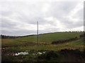 Powerlines north of Derryleckagh Lake