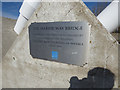 SD3317 : Marine Way bridge - plaque by Stephen Craven