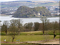 Dumbarton Rock and the rivers Clyde and Leven