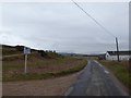 Approaching a telephone exchange at Auchagallon