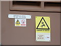 Signs on Electricity Sub-Station