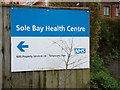 Sole Bay Health Centre sign