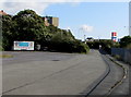 Exit road from Milford Haven railway station