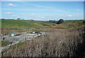 Flappi Spring Sewage Works and a valley, Cullingworth