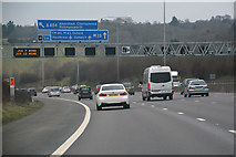 TQ0497 : Three Rivers : M25 Motorway by Lewis Clarke
