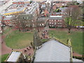 Looking down from Hereford Cathedral (Bell Tower)