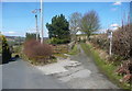 Junction of Nab lane with Bents Lane, Wilsden