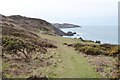 SS4646 : The SW Coast Path below Bull Point, Devon by Derek Voller