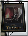 The Teazer name sign, New Inn