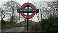 View of the Epping Station roundel from Station Road