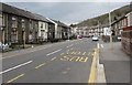 Towards a bend in the A4061 Ynyswen Road, Ynyswen