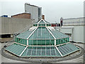 Glass roof structure on the Wulfrun Centre, Wolverhampton