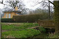 Bridge and lodge on the road south of Stoke-by-Nayland