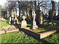 SE2133 : Pudsey Cemetery - shadows by Stephen Craven