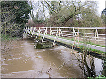SO4383 : Footbridge over the River Onny by Jeff Buck