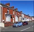 Row of brick houses, Prince of Wales Road, Swansea