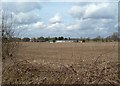 Distant view of Reddish House and farm