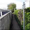 West along a public footpath from Eastlands Park, Murton