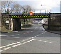 West side of Wrexham Road railway bridge, Cefn-y-Bedd, Flintshire