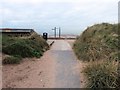 SD3148 : Path to the beach and Lancashire Coastal Way by Steve Daniels