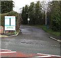 Cefn-y-Bedd railway station access road