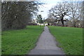 Footpath near Hogsmill River