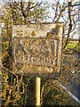 SE3651 : Weathered pre-Worboys sign in Spofforth by David Howard