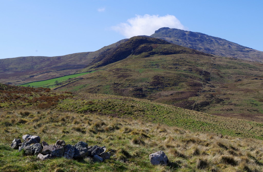 Garth Fawr and view to Aran Benllyn © Andrew Hill :: Geograph Britain ...