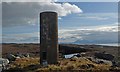 NG7344 : Triangulation pillar, Meall Loch an Fheòir, Ross and Cromarty by Claire Pegrum