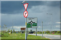 TG5002 : Roadsign on the B1534 Beaufort Way by Geographer