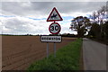 Browston Village Name sign on Browston Lane