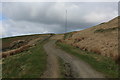 Track ascending the Eastern Flank of Hameldon Hill