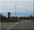 ST0413 : Access road into the Services before the M5 motorway by John C