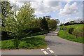 Road junction near Madeley Heath