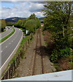 Ebbw Valley Railway towards Rogerstone railway station