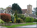 The church and houses in Church Rise, Holtby