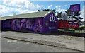 NS3975 : Artwork on the Tullochan building by Lairich Rig